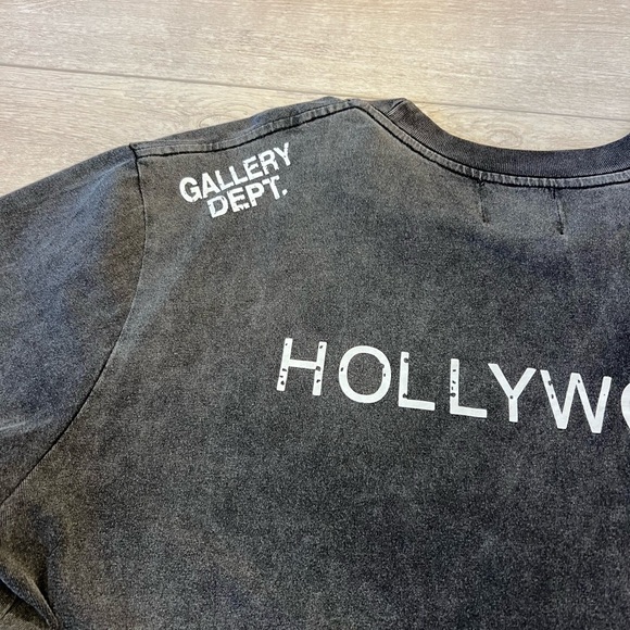 Gallery Dept. Graphic Tee - Black Distressed “File Copy” - Picture 7 of 7